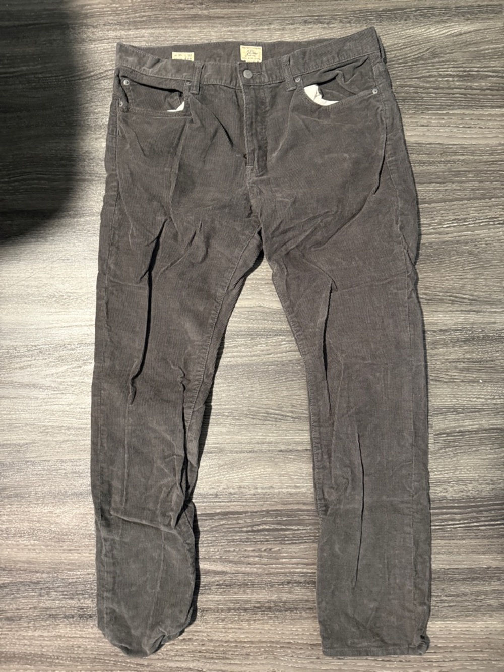 J. Crew | 484 Stretch Gray Corduroy Pants | 35x32